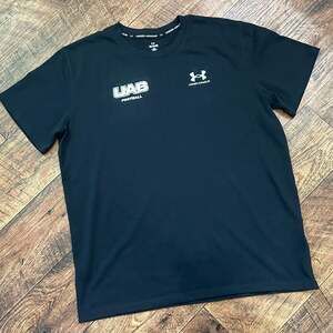 Under Armour UAB Football Performance T-Shirt Black Men's XL Loose